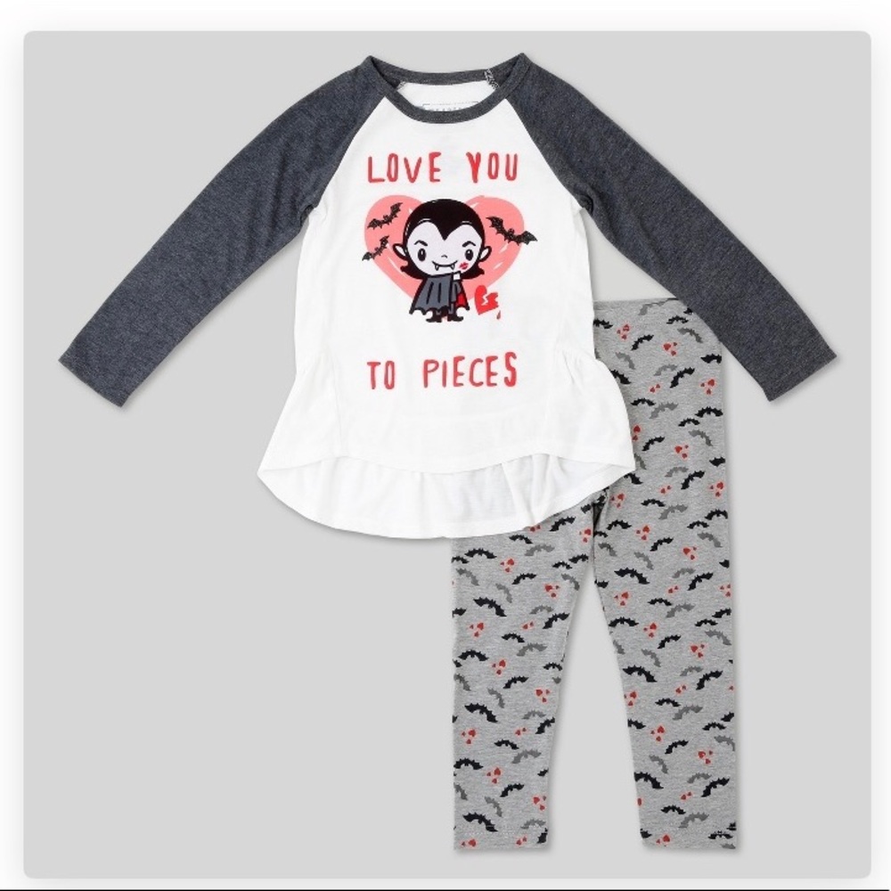 Little Monster- 2 piece set “love you to pieces”